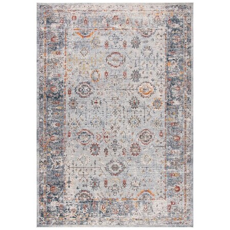 Safavieh 5 ft.1 in. x 7 ft.6 in. Rectanglar History 500 Rug Light Grey & Navy HIS580F-5